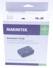 Marmitek Dc Converter + Modulator - Connect Tc22 Digital Audio Converter Toslink To Coaxial - 08129