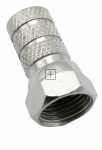 Com 7.0mm F Plug - F-plug (twist-on) 7.0mm - Metal Nickel Plated