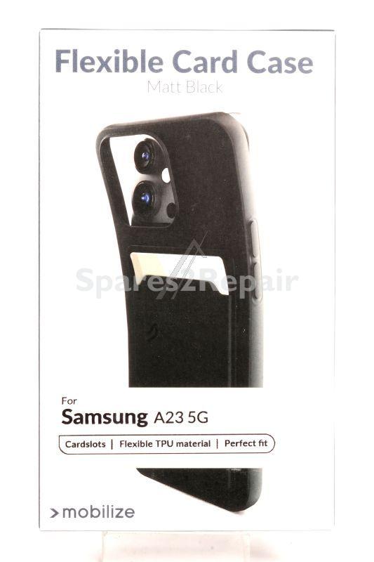 Mobilize Leather Bag Gsm - 27735 Mobilize Rubber Gelly Case With Card Compartment Samsung Galaxy A23 5g Matt Black