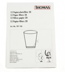 Thomas Motor Filter - 787106 Paper Protection Filter 20