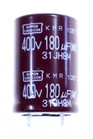 Nippon Chemi Con 400v Radial Electrolytic 105 D - 180uf-400v Ekmr401vsn181mp30s Elko Radial 105° Snap-in 22x30mm