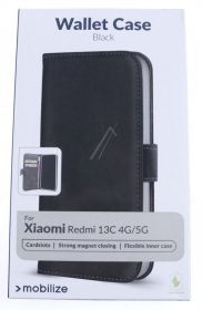 Mobilize Leather Bag Gsm - 29326 Mobilize Classic Gelly Wallet Book Case Xiaomi Redmi 13c Black