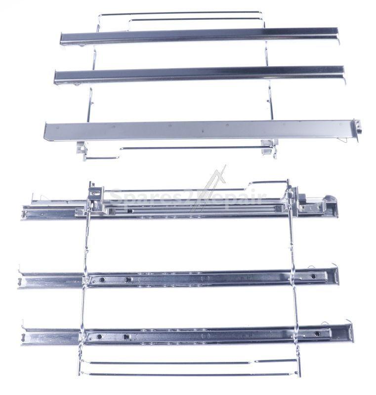 Telescopic Slideout Oven Grills - 17008586 Telescoping Extension Rails 3-fold 3-fold Telescopic Rail With 1x Vario Clip [Bosch Siemens]