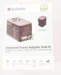 Verbatim Travelling Plug Set - Gan Iii Universal Travel Adapter Uta-10 With 2 X Usb-c Pd 140w & Qc 4+ - 2 X Usb-a Qc 3 00 - 32125