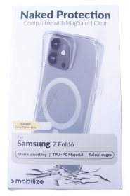 Mobilize Leather Bag Gsm - 29816 Mobilize Magsafe Compatible Naked Protection Case For Samsung Galaxy Z Fold6 Clear