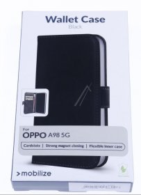 Mobilize Leather Bag Gsm - 29019 Mobilize Classic Gelly Wallet Book Case Oppo A98 5g Black