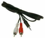 Compatible Phono Plug-jack Plug - 3 5mm Jack-stereo - 2x Phono Plug 3 0m