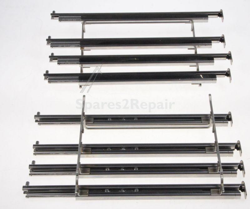 Telescopic Slideout Oven Grills - 00708572 Full Extension Rails 4-fo [Bosch Siemens]