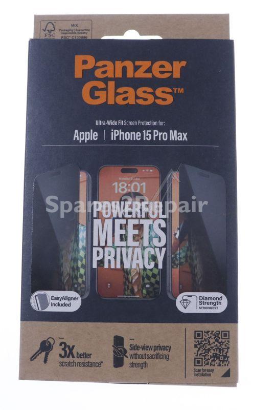 Panzerglass Display Protective Film - P2812 Panzerglass Privacy Screen Protector Iphone 15 Pro Max Ultra-wide Fit With Easyaligner