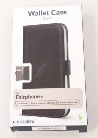 Mobilize Leather Bag Gsm - 81172 Mobilize Classic Gelly Wallet Book Case Fairphone 6 Black