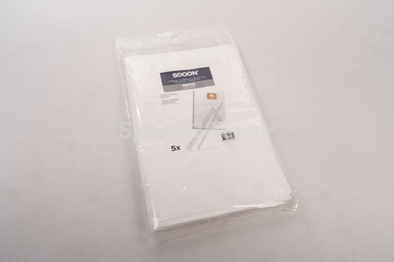 Sqoon Vacuum Cleaner Bags - 42124-5 5 Vacuum Cleaner Bags Suitable For Nilfisk Multi Ii 22l-30l