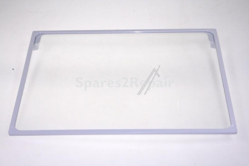 Samsung Glass Panel - Da67-02654a Shelf Cover Vegetable:sam-pjt pp w472 l337 wht