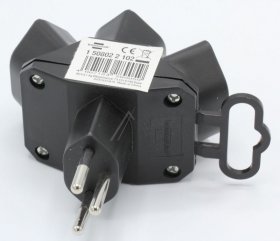 Brennenstuhl Three-way Trailing Socket - 3-fach Abzweigstecker T13 SternfÖrmig Schwarz *ch*