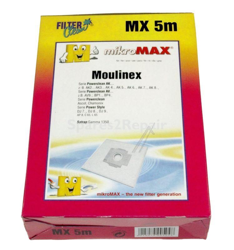 Filterclean Vacuum Cleaner Bags - Mx5m Fl0017-k Micromax Dustbag