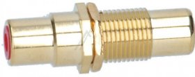Inakustik Phono Socket/phono Socket Audi - Premium Doppelkupplung C Buchse-c Buchse Gewinde Rot