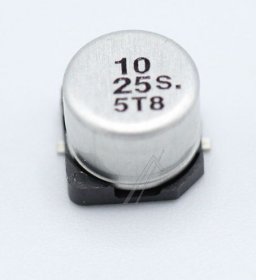 Panasonic 25v Smd-electrolytics 85 Degre - 10uf-25v Smd-elko Bipolar 85° 6,3x5,4mm