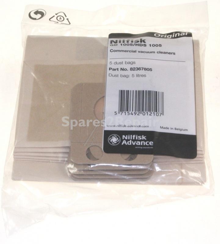 Nilfisk Vacuum Cleaner Bags - 82367805 Vacuum Cleaner Bag