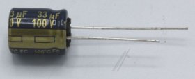 Panasonic 100v Radial Electrolytic 105 D - 33uf-100v El-cap Radial Pan 105° 10x12,5mm -rohs-