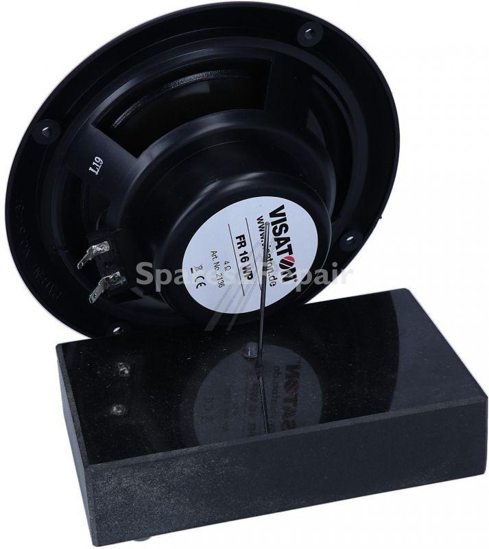 Visaton Speaker-build-in - Fr16wp Schwarz Einbaulautsprecher, Einbau-Ø=141mm, 4-ohm