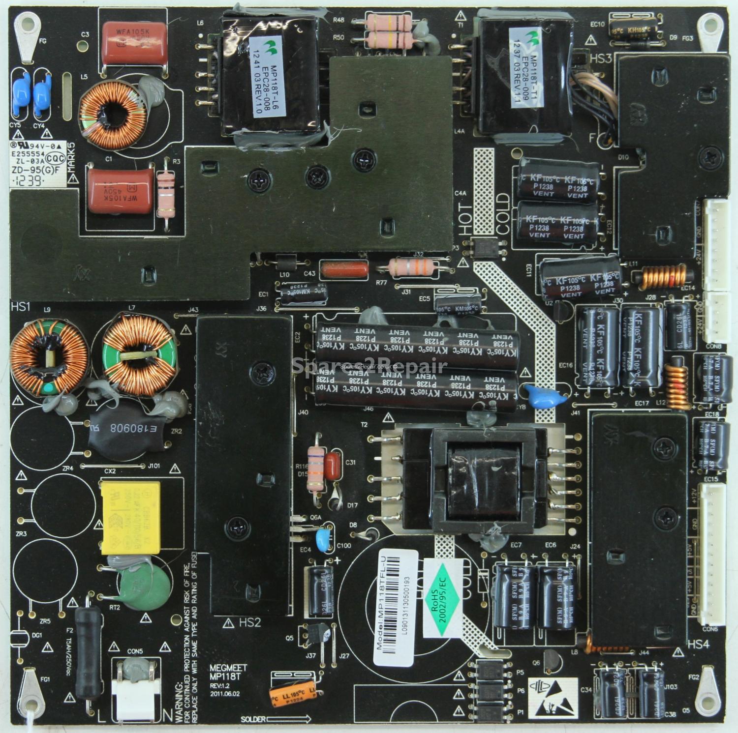 Baird TI4203BC - Power Supply - MP118T - REV:1.2 - MP118TFL-U