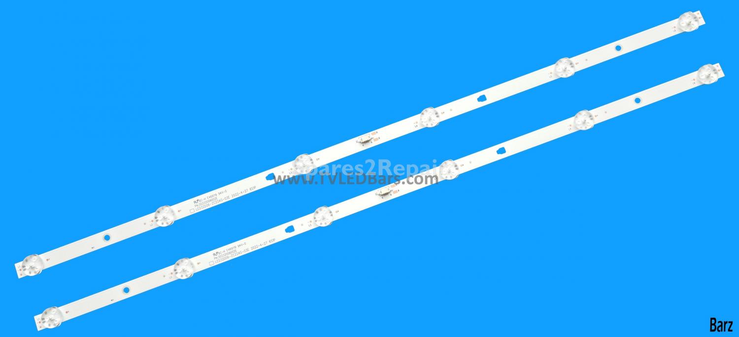 Generic LED Backlight Array Sharp 32FE2K Cello C3220G JVC LT-32C491 LT-32C490 LT-32C485 Logik L32HE20 LED32D06-ZC22AG LED32D06-ZC62AG 2pcs