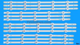Barz LED Backlight Array Panasonic LC500DUF (VG) (F1) (F2) 50" V14 Slim DRT 6916L-1824A 1825A 1826A 1827A 12pcs