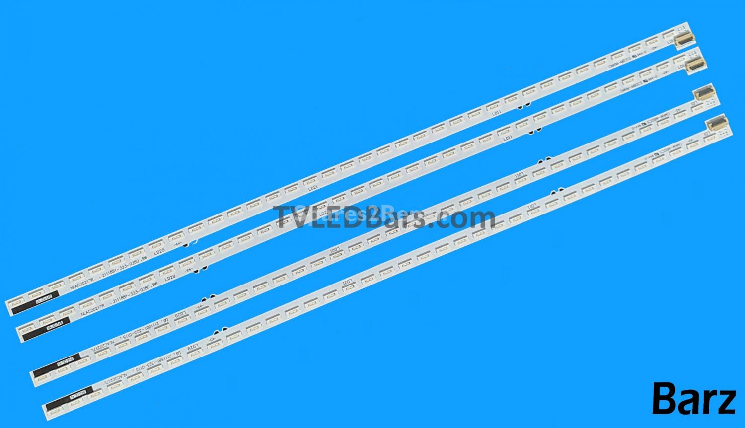 Barz LED Backlight Array Sony YLV5522-02N 55" 61.P8302G001 NLAC20217L NLAC20217R 4pcs