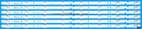TCL LED Backlight Array TCL 65DP628 65DP600 65EP648 65" LVU650NDEL MD9W00 MD9W02 CD9W10 GIC65LB51_3030F2.1D 6pcs