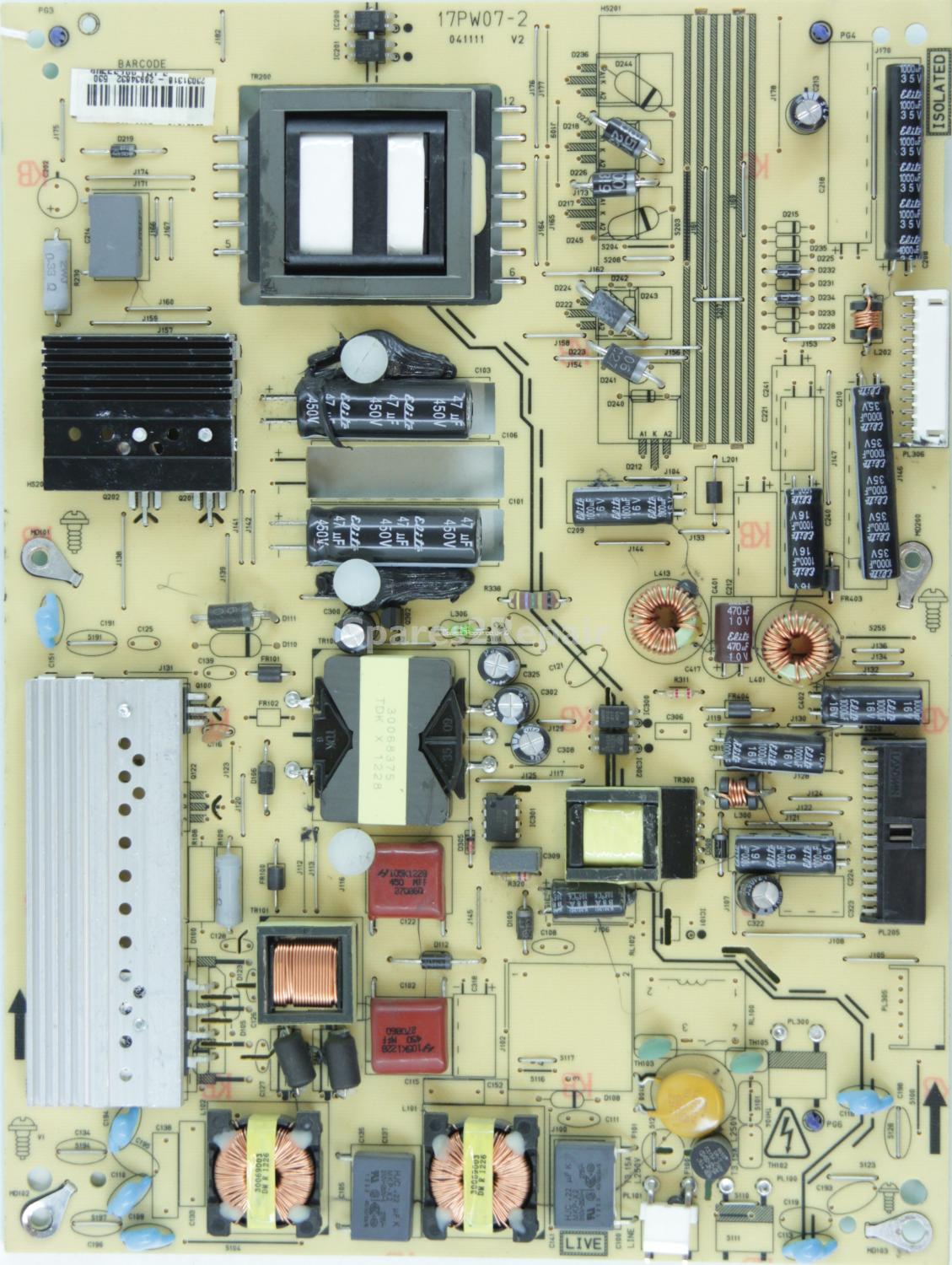 Bush LED32982HDT - Power Supply - 23031318 - 17PW07-2 V2 - 041111