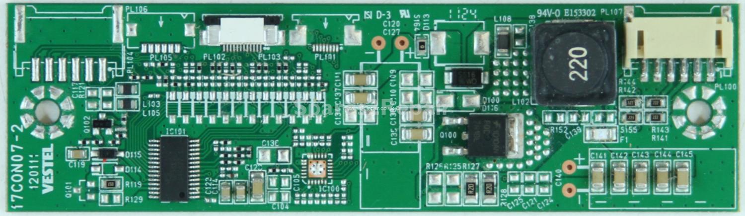 Hitachi 24HX2150 - LED Driver Board - 23071948 - 17CON07-2 - 120111