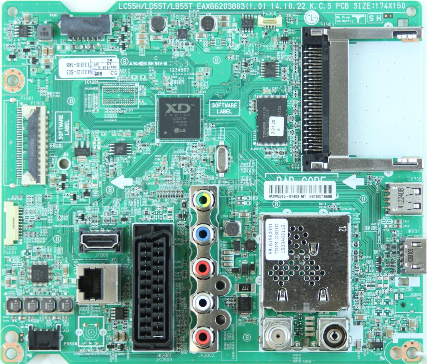 LG 43LF540V - Main AV - EBT63716608 - EAX66203803 (1.0) - LC55H/LD5T/LB55T