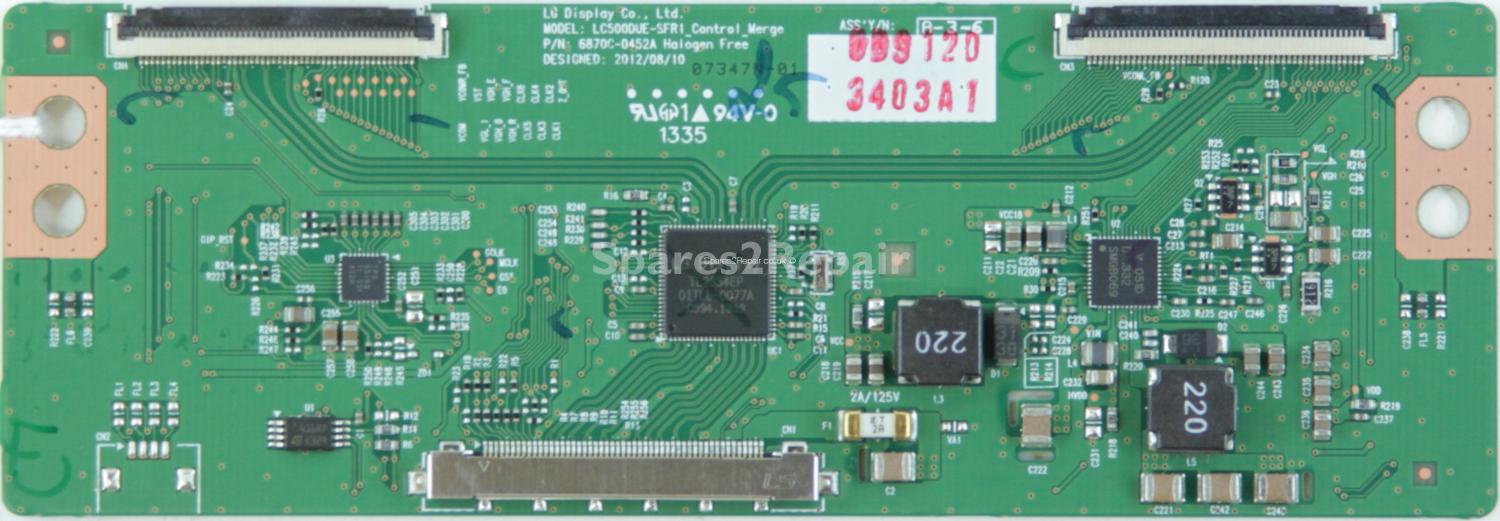 LG 42LN575V - T-Con - 6871L-3403A - 6870C-0452A - LC500DUE-SFR1_Control_Merge