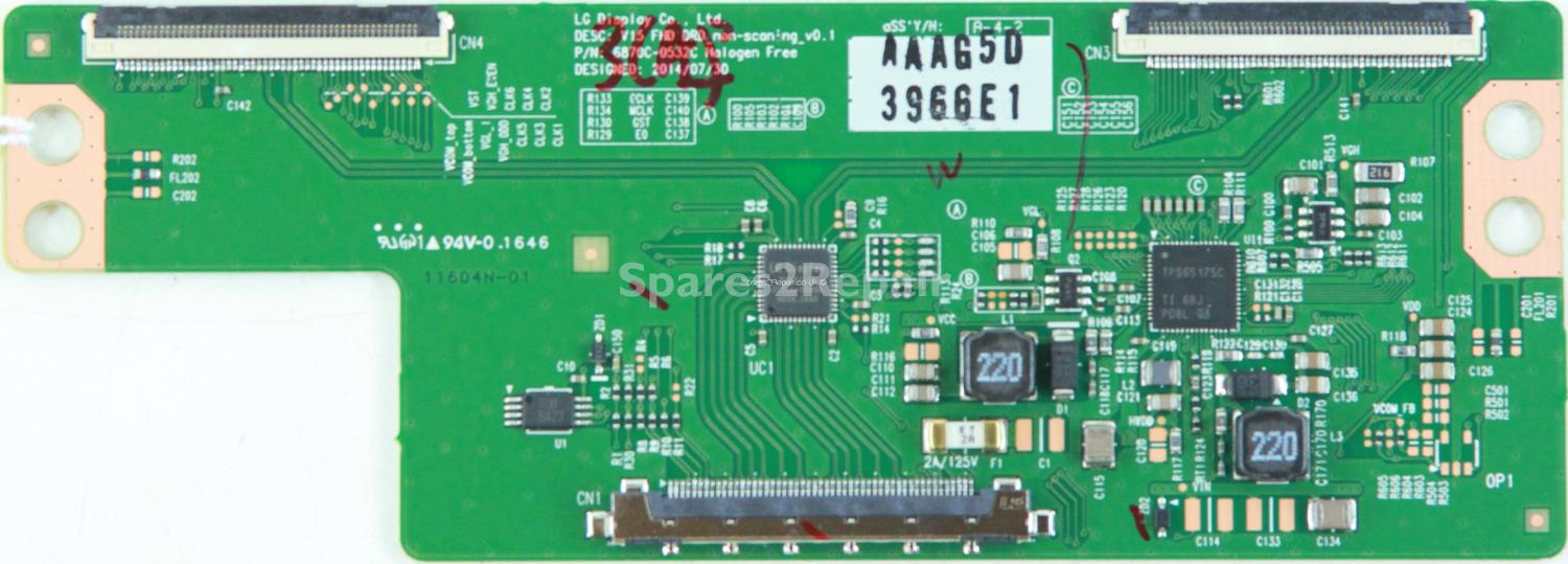 LG 43LH604V - T-Con - 6871L-3966E - 6870C-0532C - LG Display Co Ltd