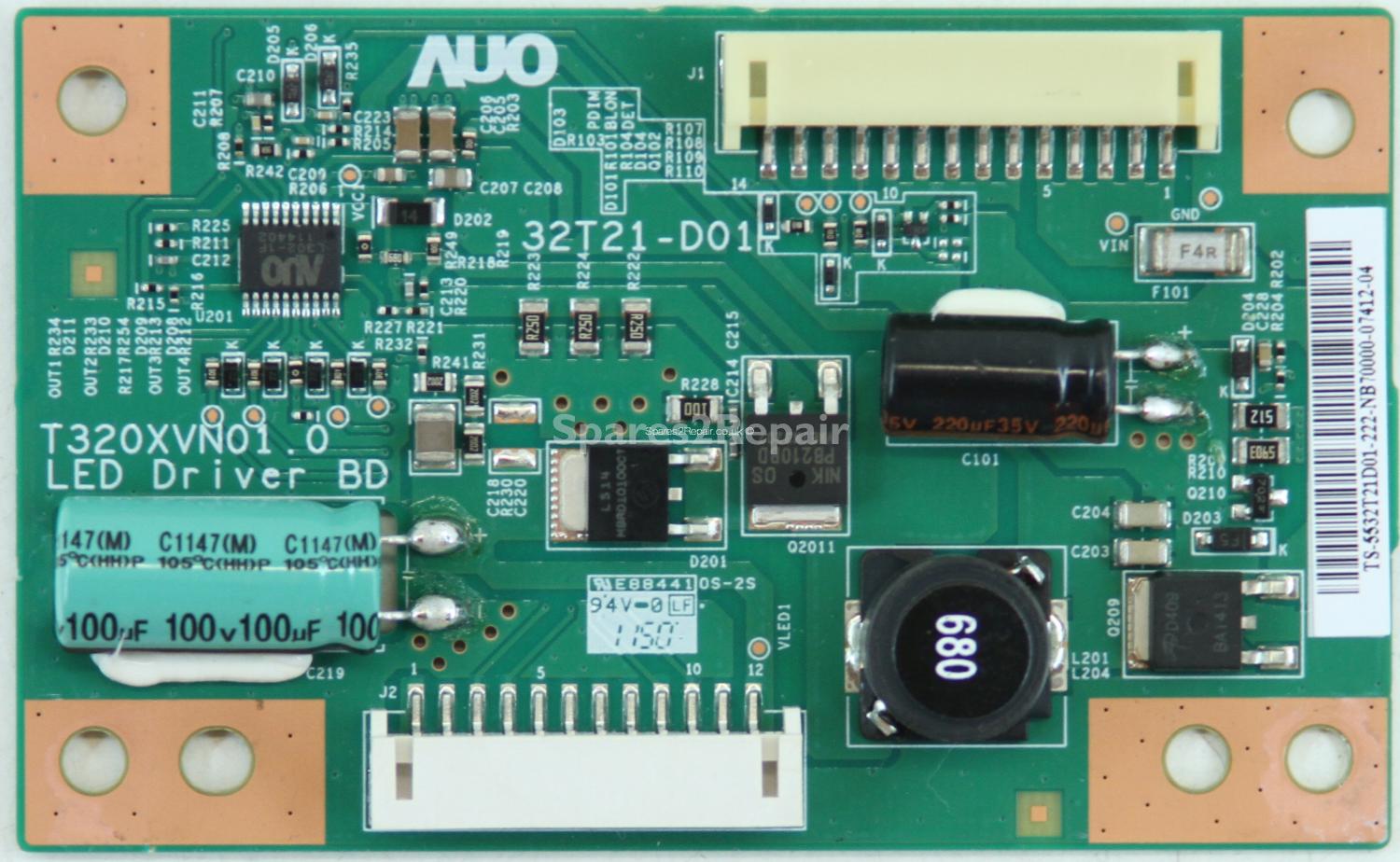 LG 32LS3500 - LED Driver Board - 55.32T21.D01 - 32T21-D01 - T320XVN01.0