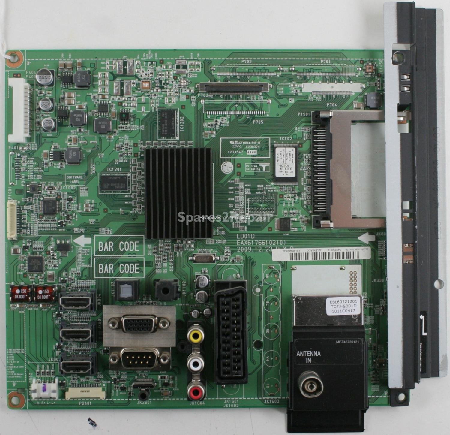 LG 42LE4500 - Main AV - EAX61766102(0) - LD01D - EBU60982844