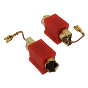 Compatible for Miele Motor 'Rubber Holder Type' Carbon Brushes (24mm x 15mm x 5mm, Pack of 2)