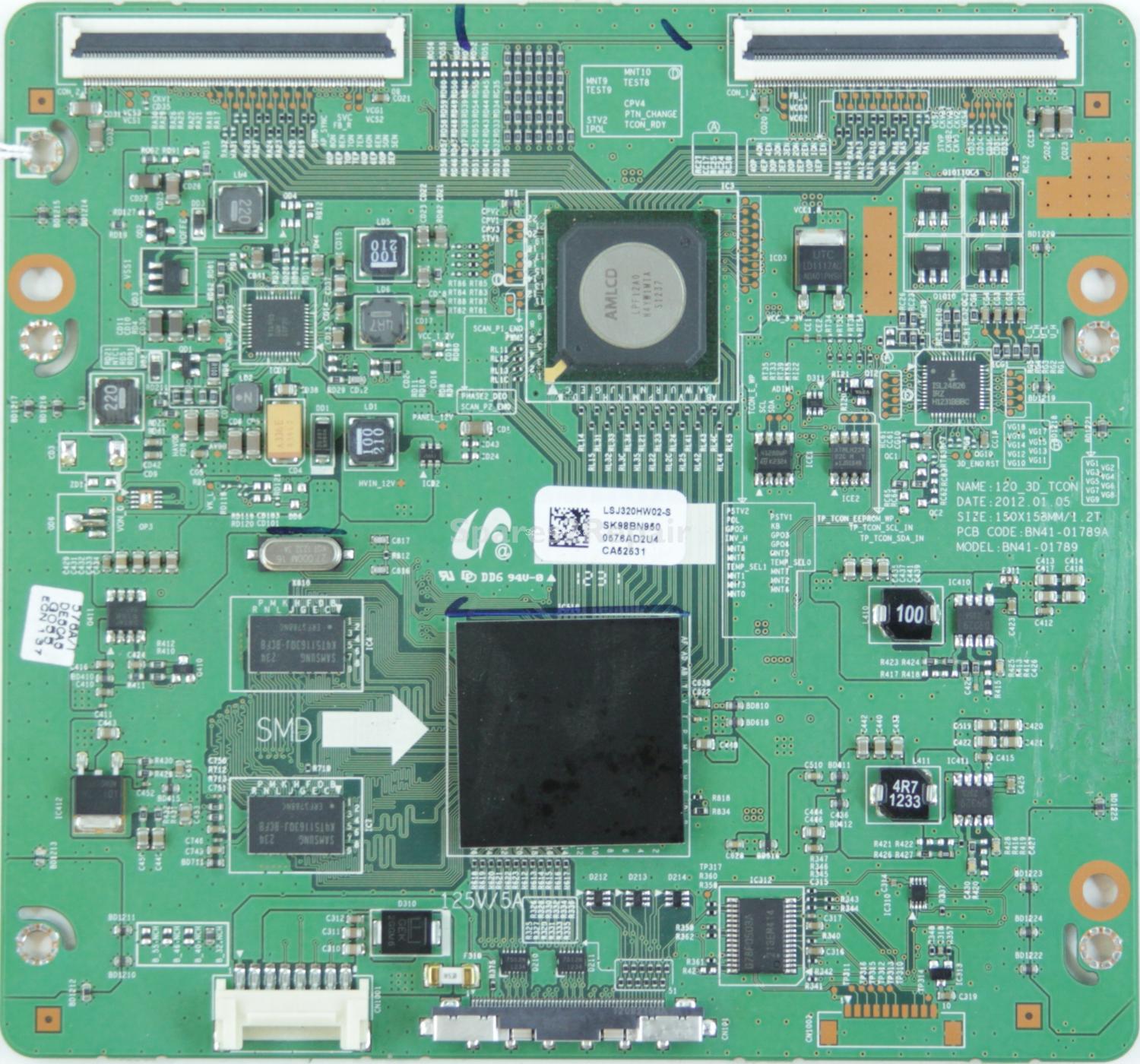 Samsung UE32ES6710 - T-Con - BN95-00576A - BN41-01789A - LSJ320HW02-S - 120_3D_TCON
