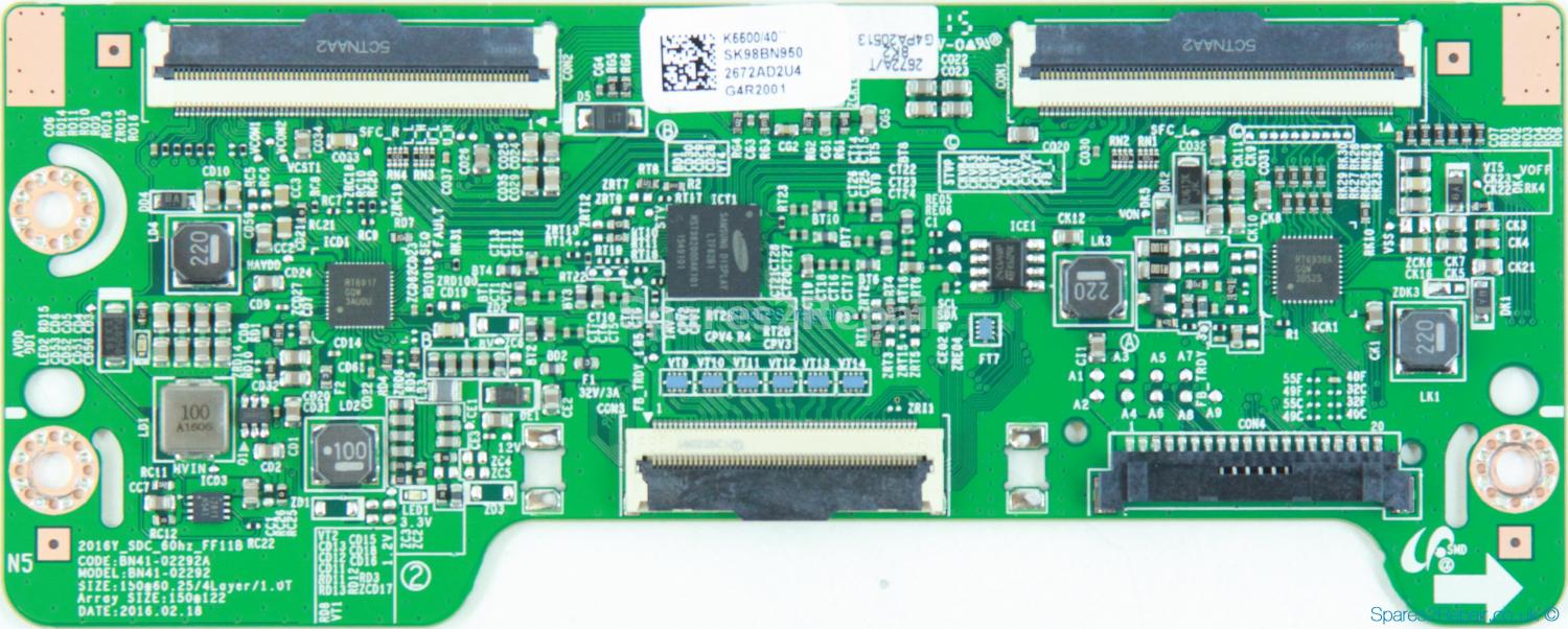 Samsung HG40EE670DK - T-Con - BN95-02672A - BN41-02292A - 2016Y_SDC_60hz_FF11B