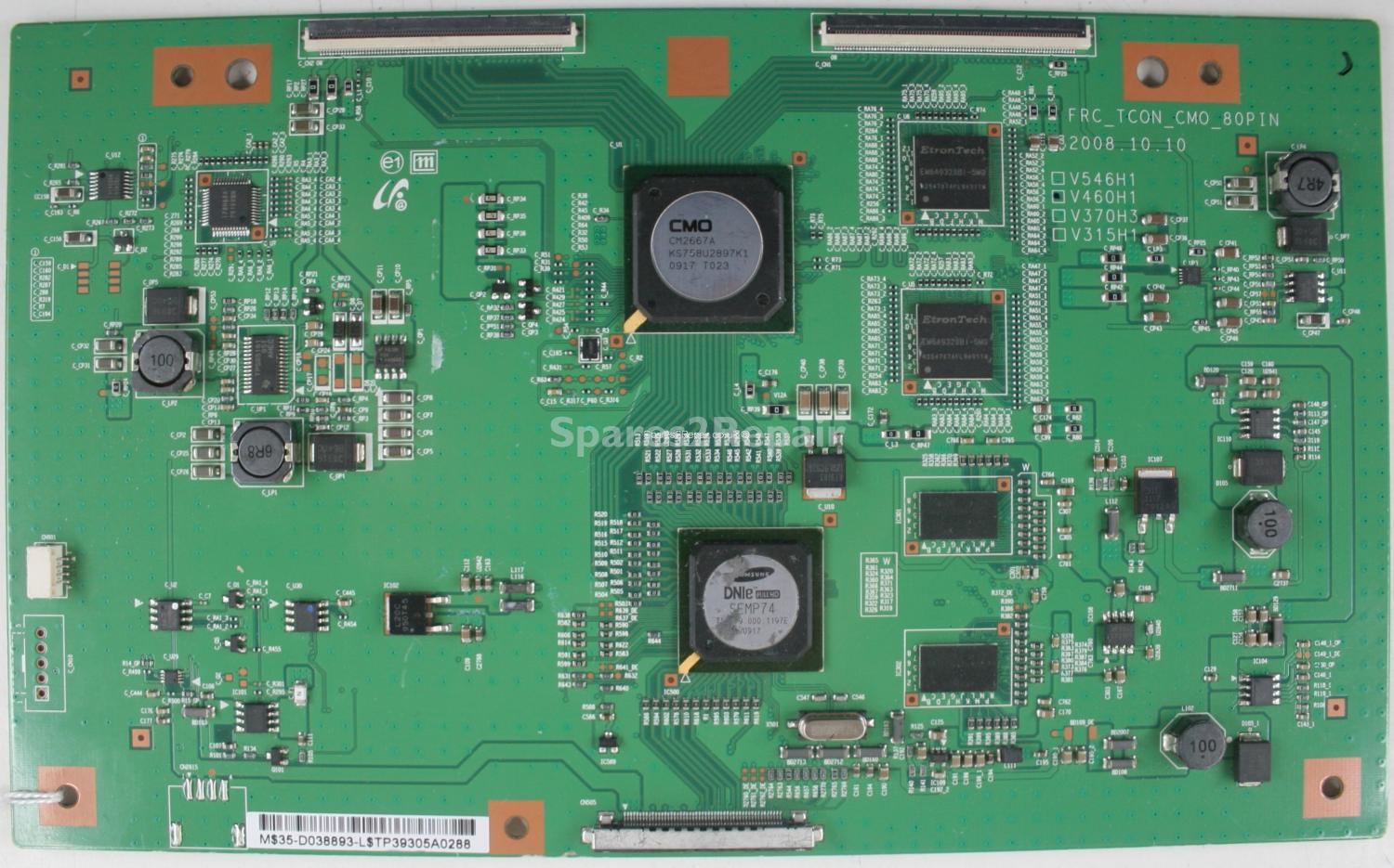 Samsung UE46B7000 - T-Con - V460H1 - 35-D038893 - FRC_TCON_CMO_80PIN