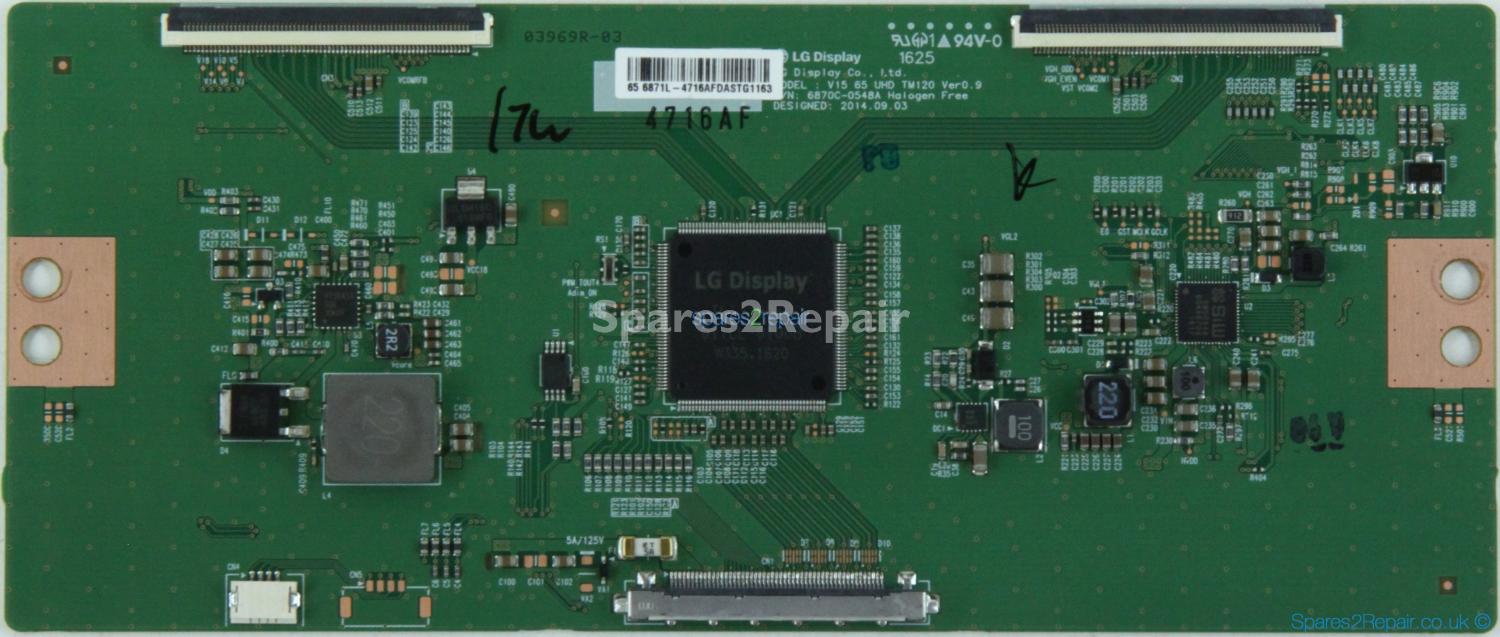 Techwood 65A04USB - T-Con - 6871L-4716A - 6870C-0548A - V15 65 UHD TM120 Ver0.9