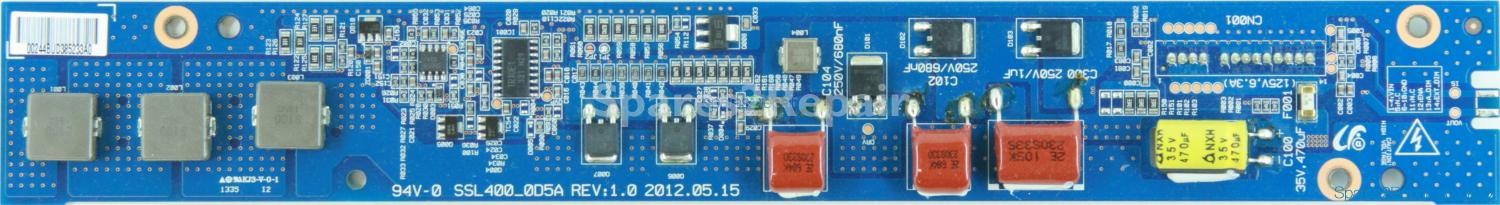 Toshiba 40D1333B - LED Driver Board - LJ97-00244B - REV:1.0 - SSL400_0D5A