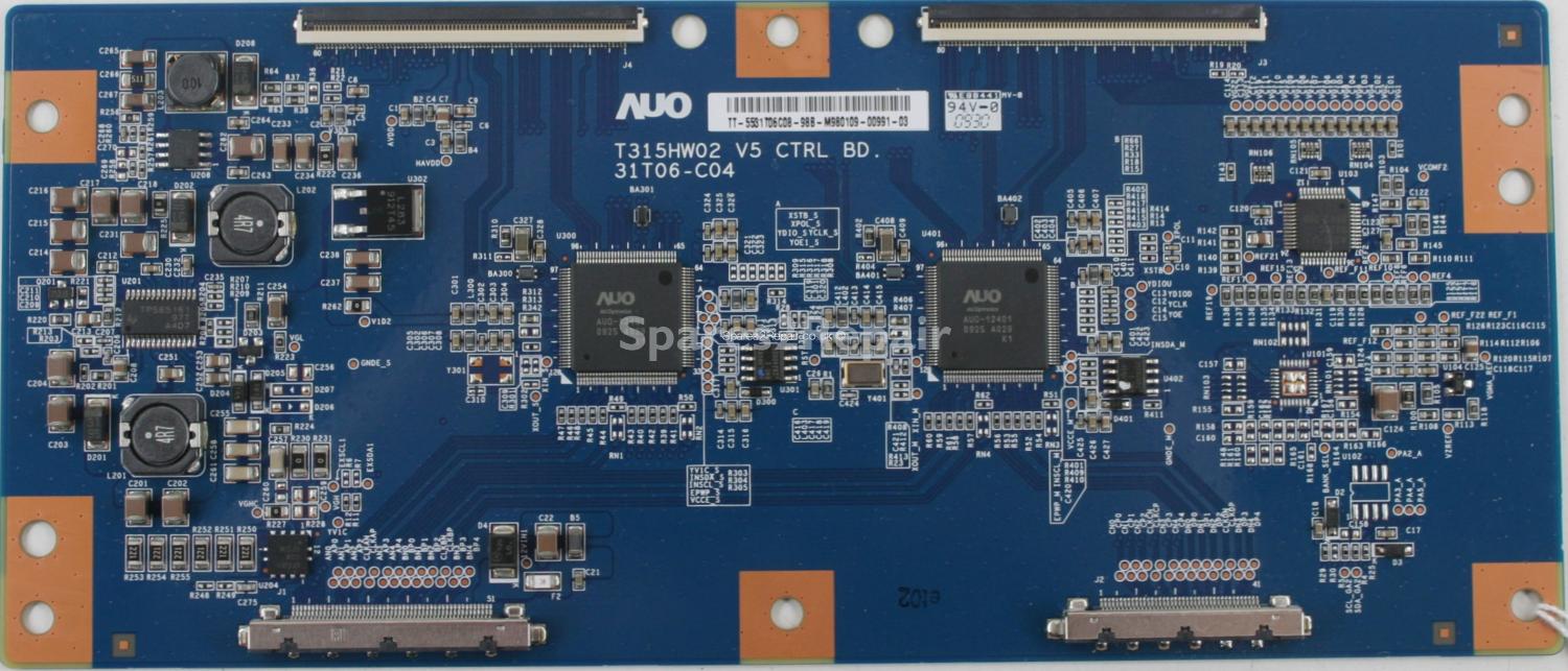 Toshiba 32XV555D - T-Con - 55.31T06.C08 - 31T06-C04 - T315HW02 V5 CTRL BD