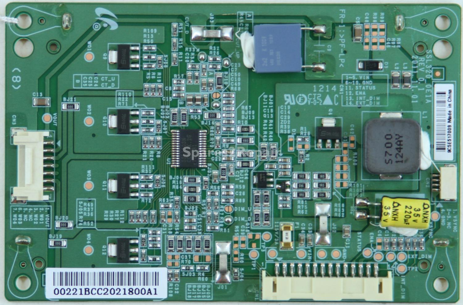 UMC 32/188G-GB-5B-TCU-UK - LED Driver Board - SSL320_0E1A - REV0.1 - LJ97-00221B