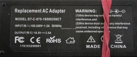Unbranded - Charger - ST-C-075-18500350CT - 18.5V 3.5A